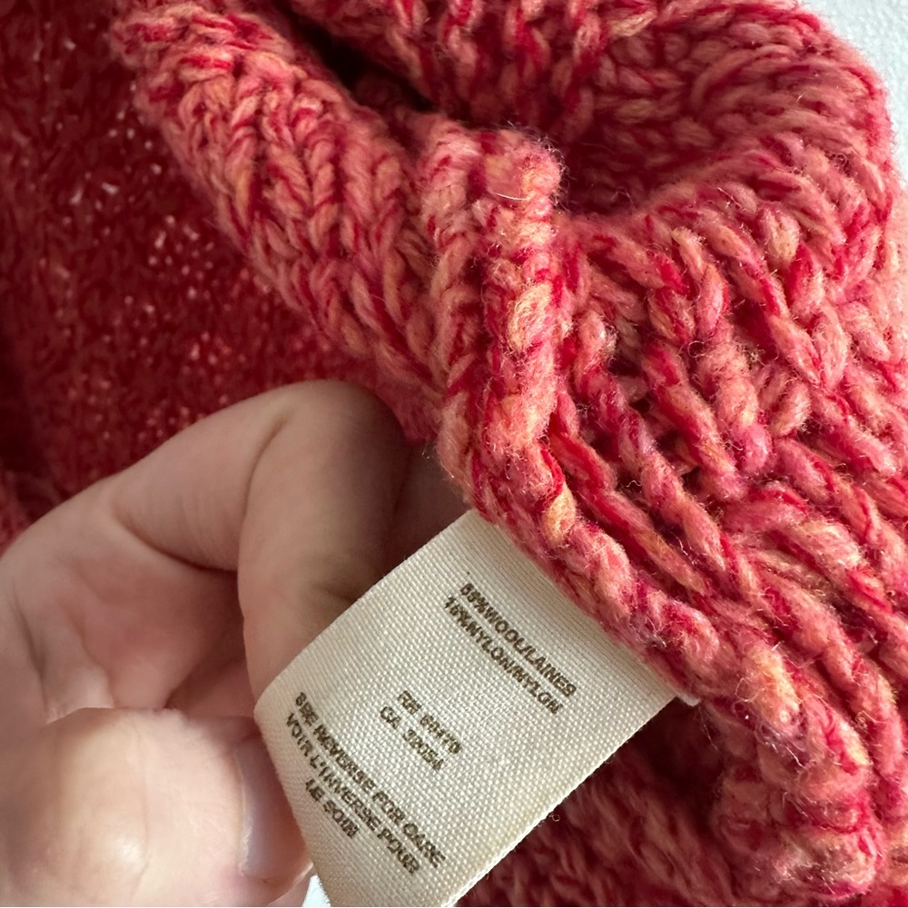 Free People Coral Marled Knit Button-Up Vest - Picture 5 of 6